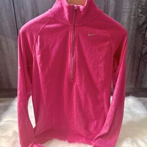 NIKE Womens Dri-Fit Half Zip Pullover Top